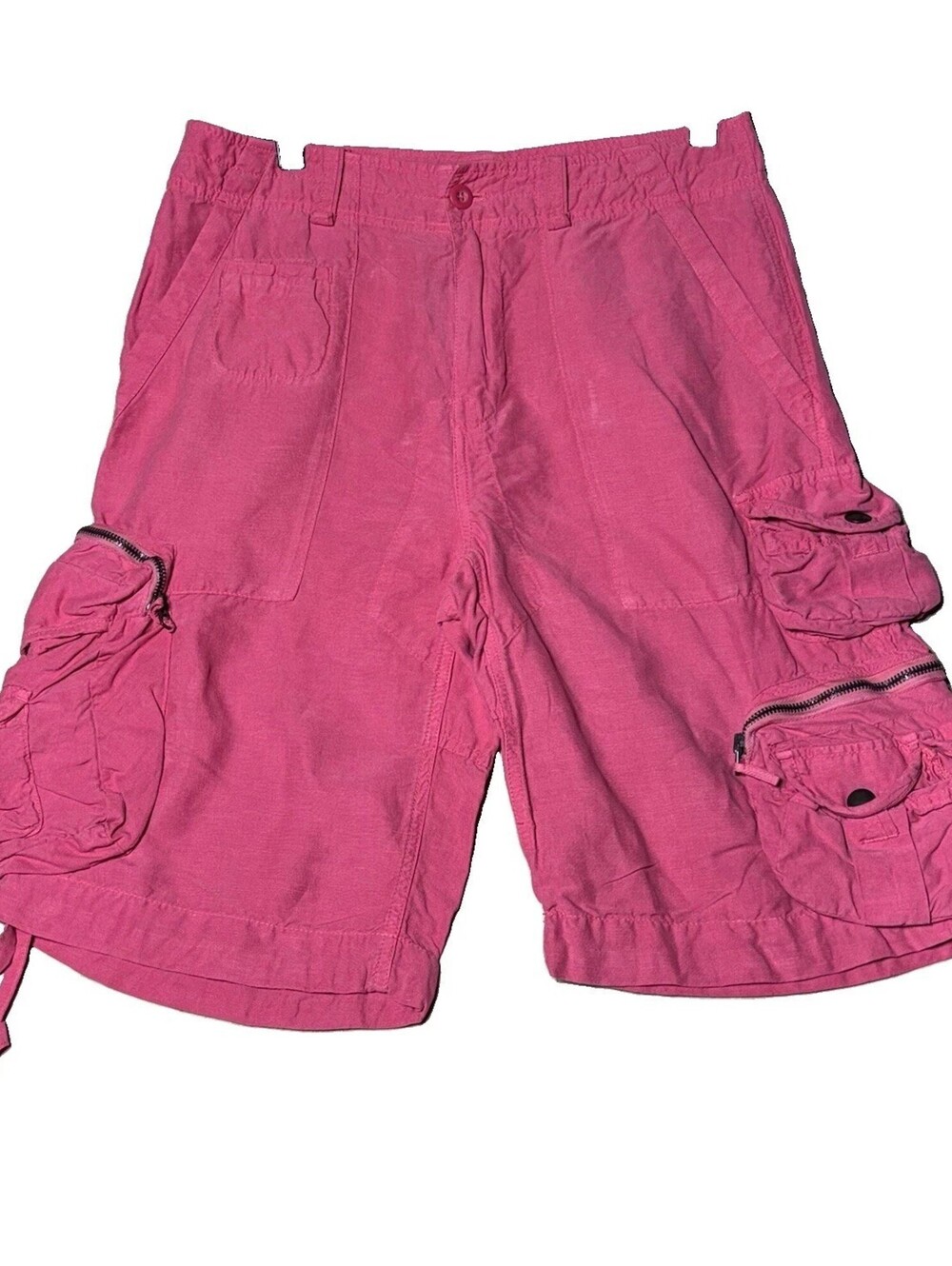 Polo Ralph Lauren Cargo Shorts Size 30 Vintage 90's Paratrooper Overdyed Pink
